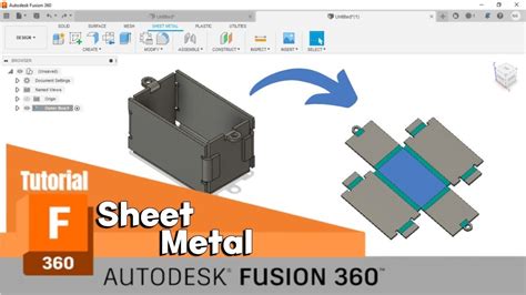 fusion 360 sheet metal tutorial|fusion 360 sheet metal basics.